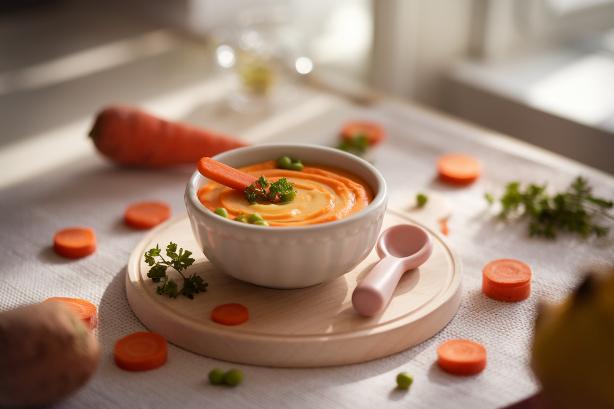 מרק ירקות לתינוק בן 6 חודשים