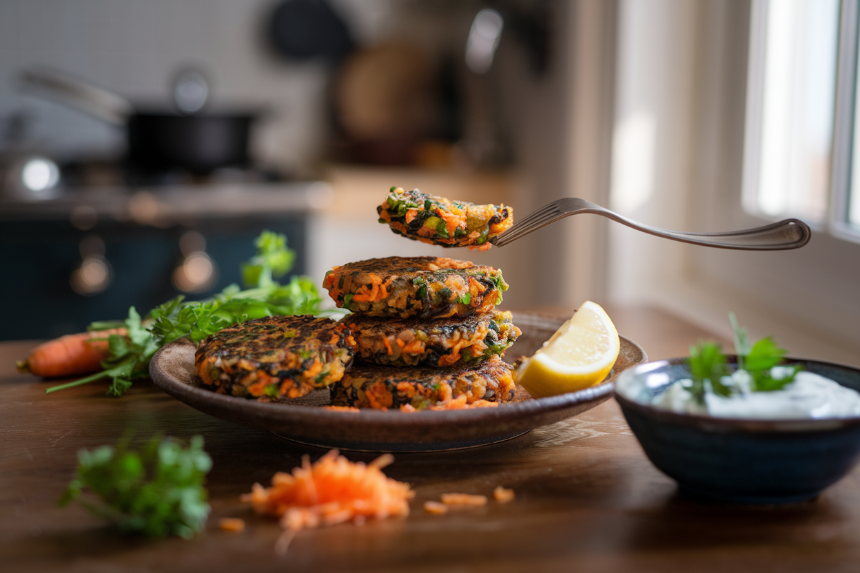 לביבות עדשים שחורות