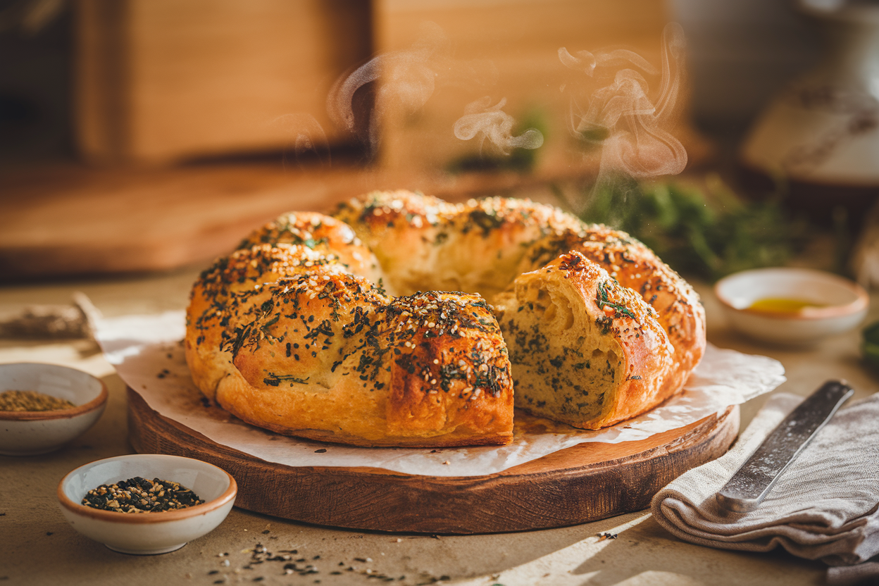 מאפה עם זעתר טרי