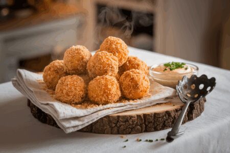 כדורי תפוחי אדמה מטוגנים