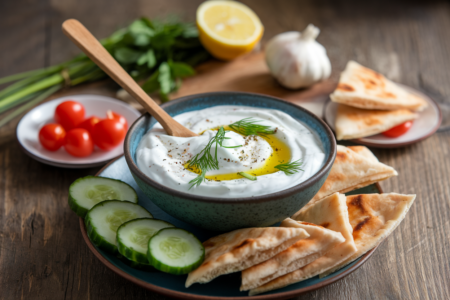 רוטב יוגורט ללביבות