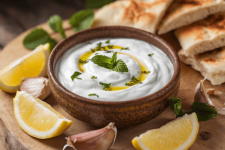 רוטב יוגורט ללביבות