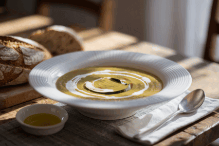 מרק קישואים עם קרם קוקוס
